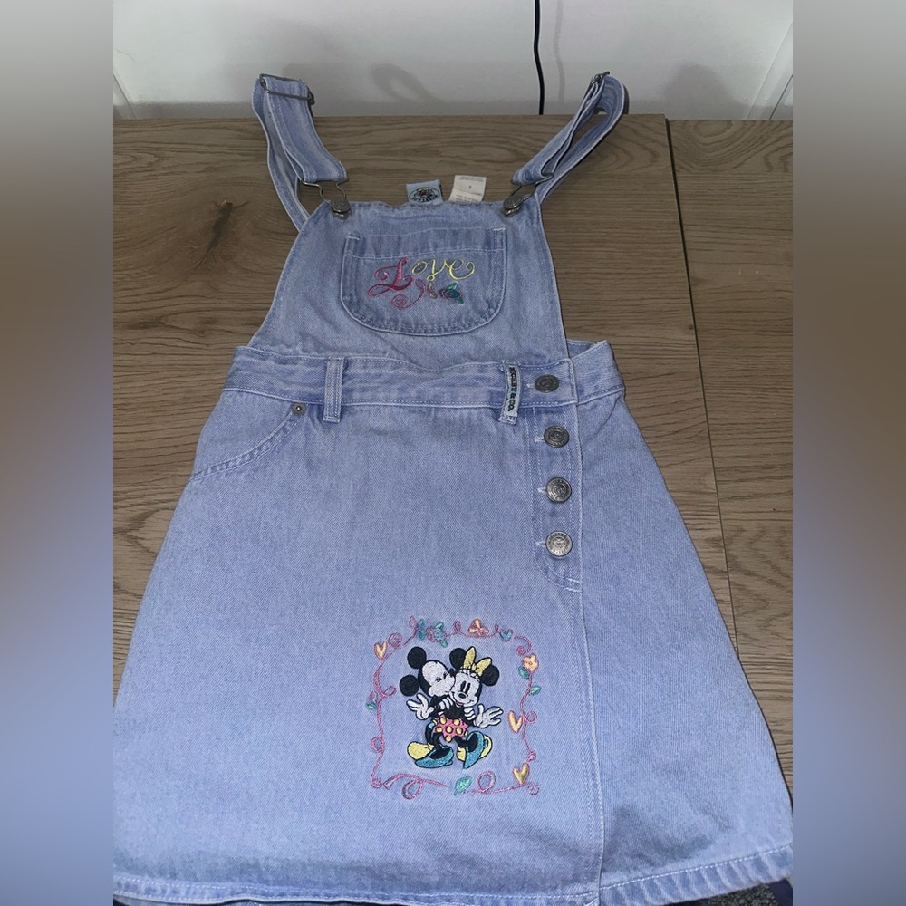 Vintage Disney 1985 Mickey & Co Overall Skort- rare find